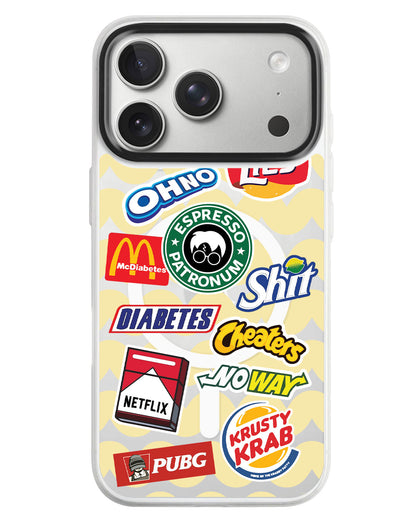 iPhone Rearguard MagSwap - Food Parody