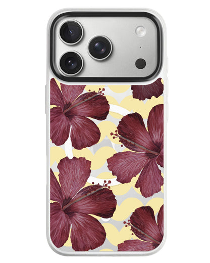 iPhone Rearguard MagSwap - Goth Hibiscus
