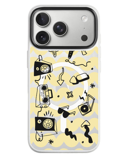 iPhone Rearguard MagSwap - Rock N Roll Black