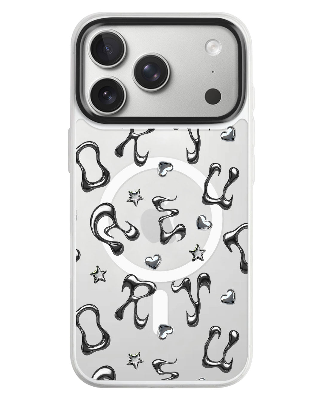 iPhone Rearguard MagSwap - Chrome Monogram 2.0