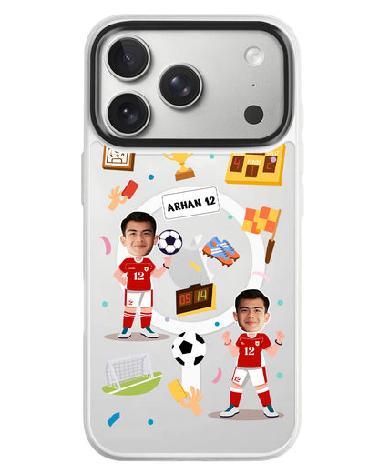 iPhone Rearguard MagSwap - Face Grid Dream Soccer