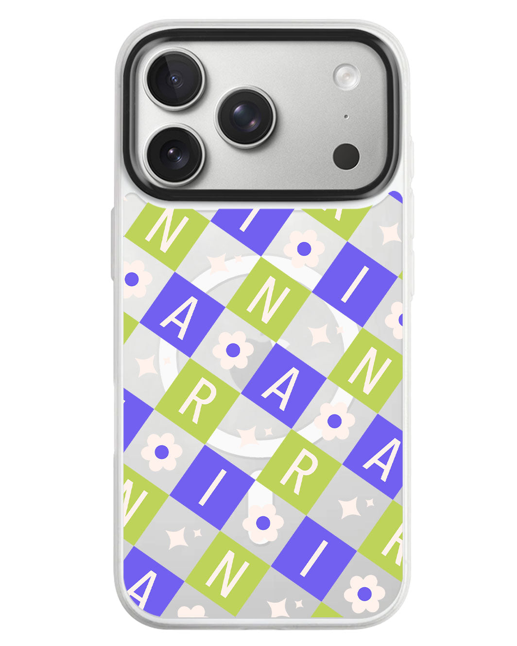 iPhone Rearguard MagSwap - Flower Grid Monogram 5.0