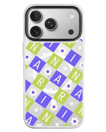 iPhone Rearguard MagSwap - Flower Grid Monogram 5.0