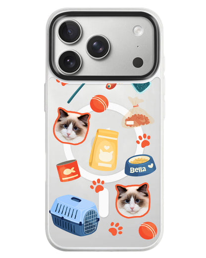 iPhone Rearguard MagSwap - Pet Grid Kitty Adventures