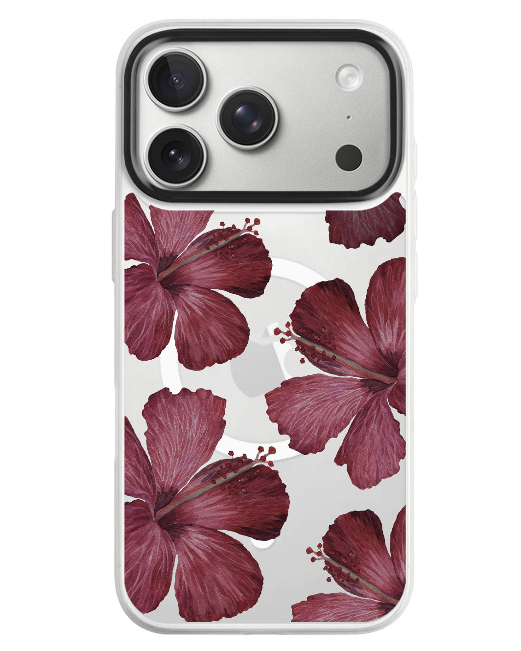 iPhone Rearguard MagSwap - Goth Hibiscus