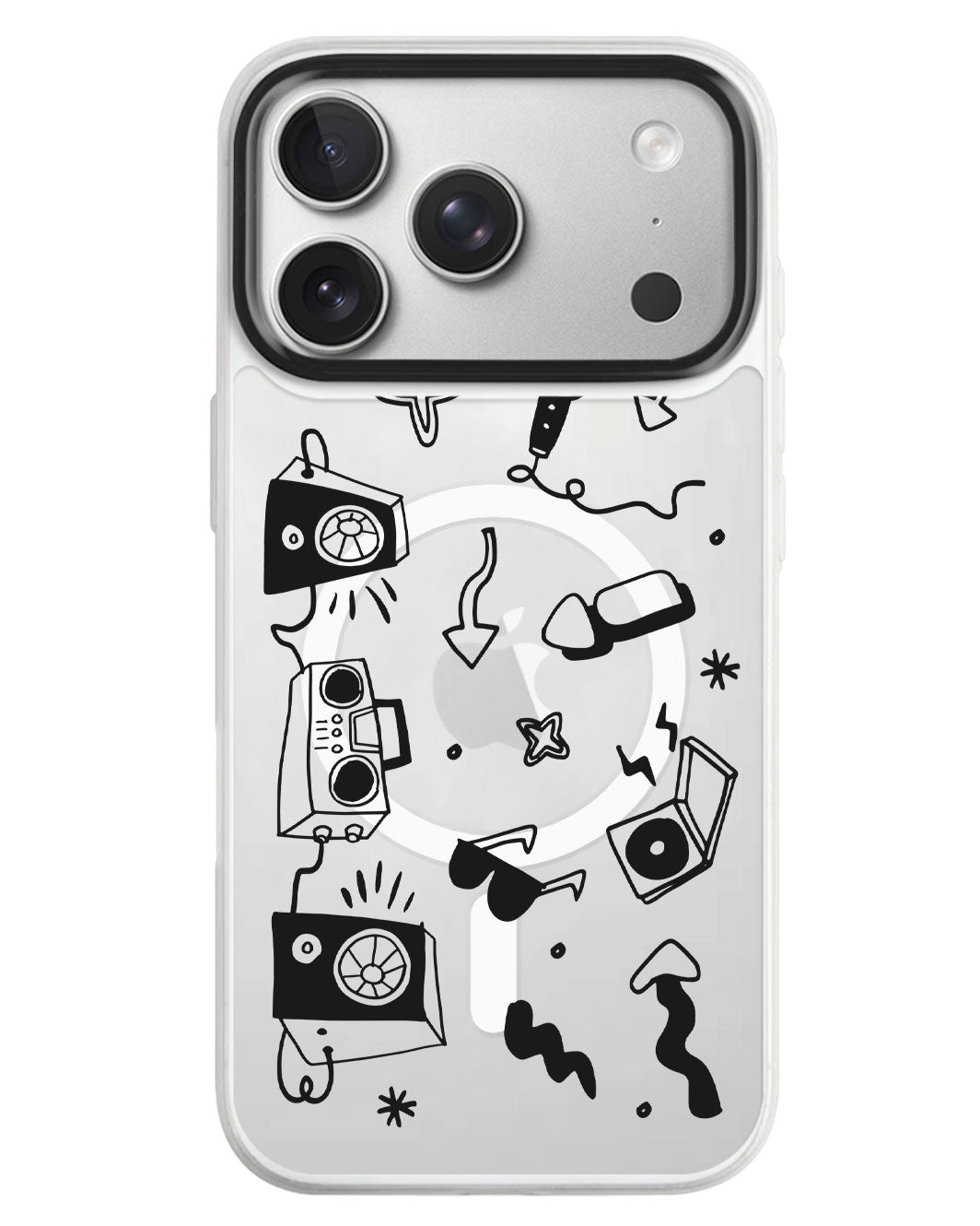 iPhone Rearguard MagSwap - Rock N Roll Black