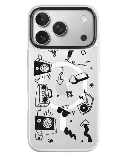 iPhone Rearguard MagSwap - Rock N Roll Black