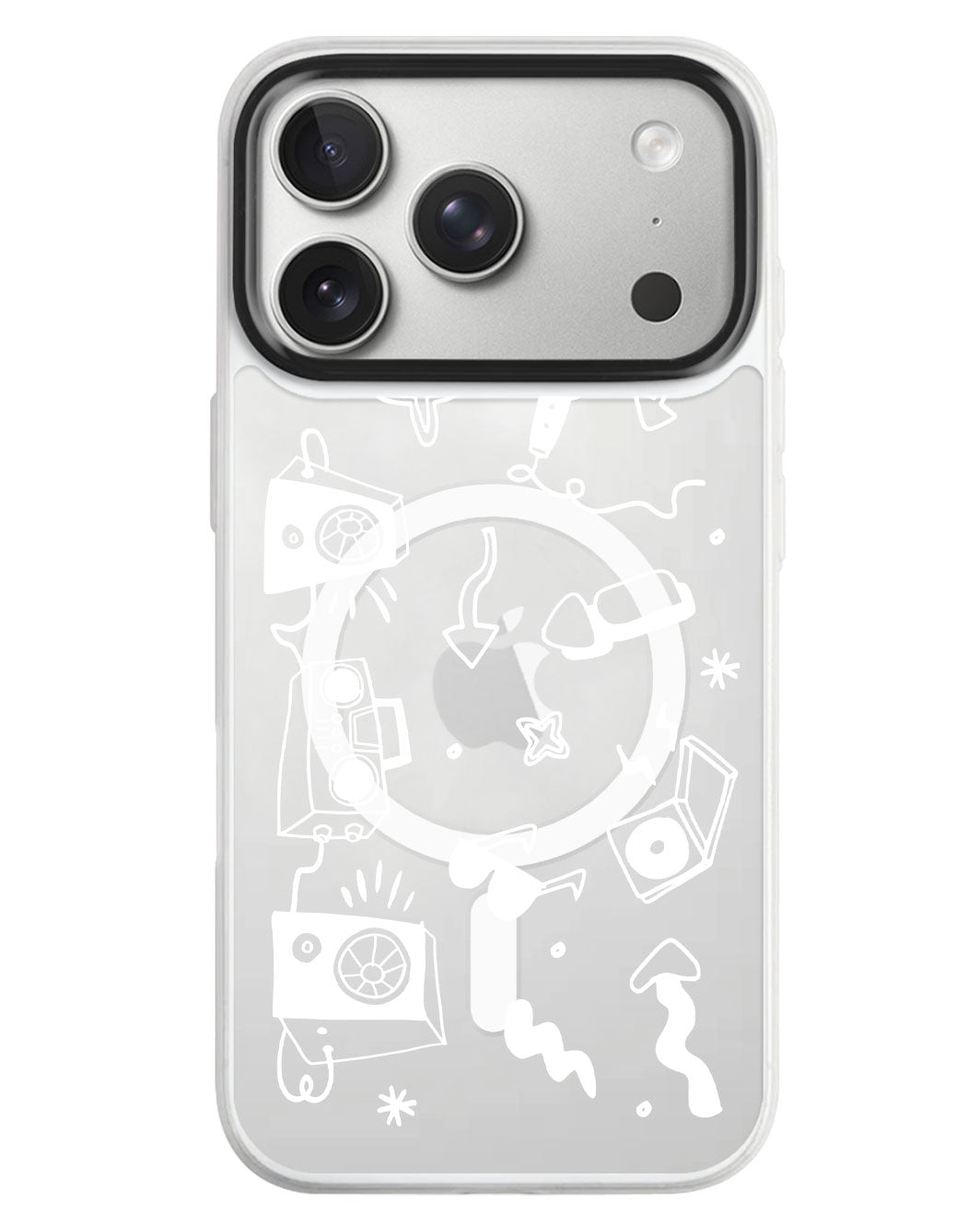 iPhone Rearguard MagSwap - Rock N Roll White