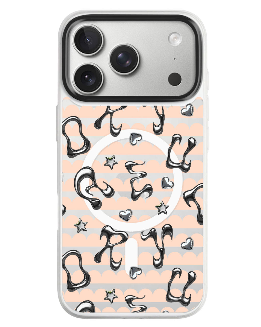 iPhone Rearguard MagSwap - Chrome Monogram 2.0