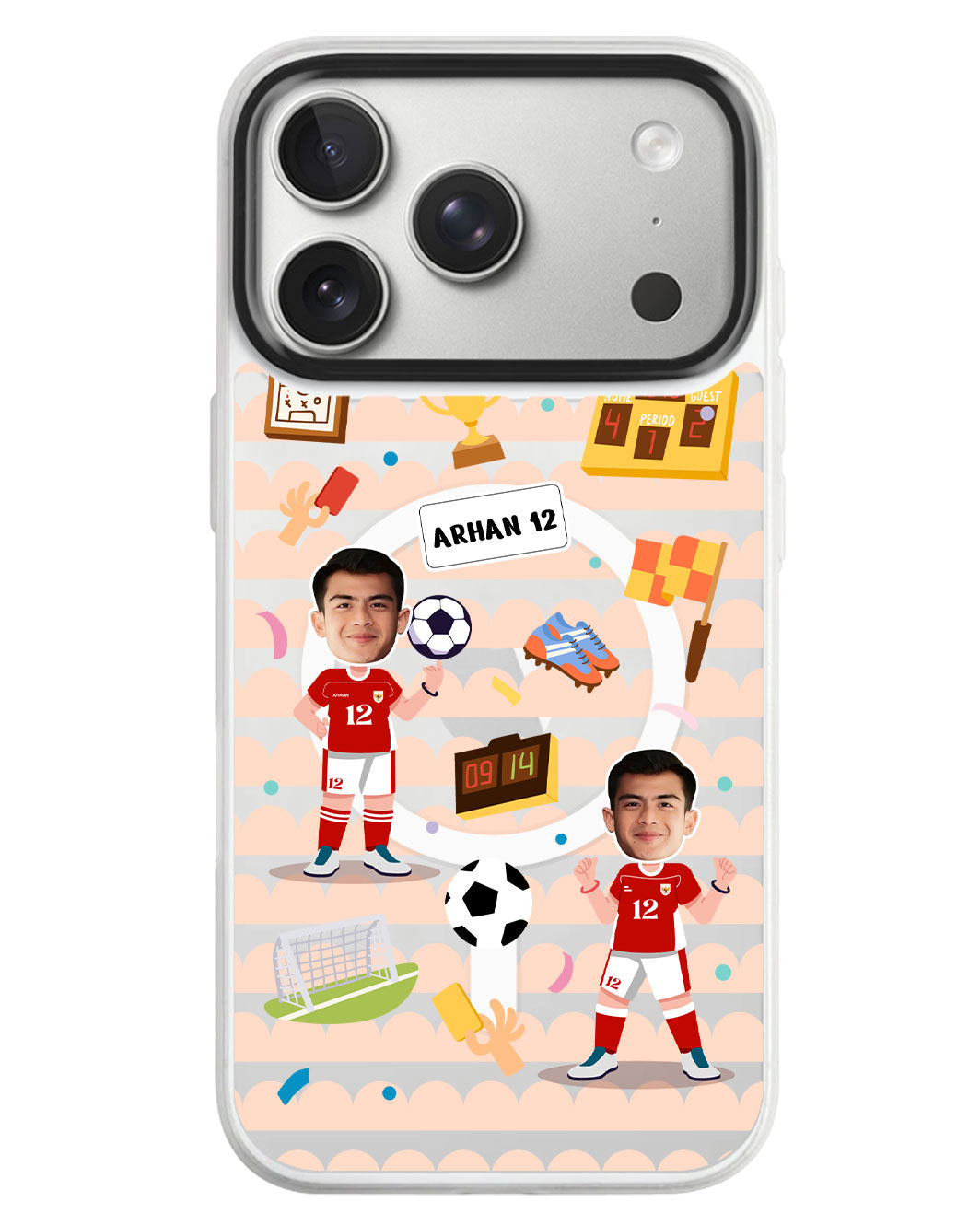 iPhone Rearguard MagSwap - Face Grid Dream Soccer