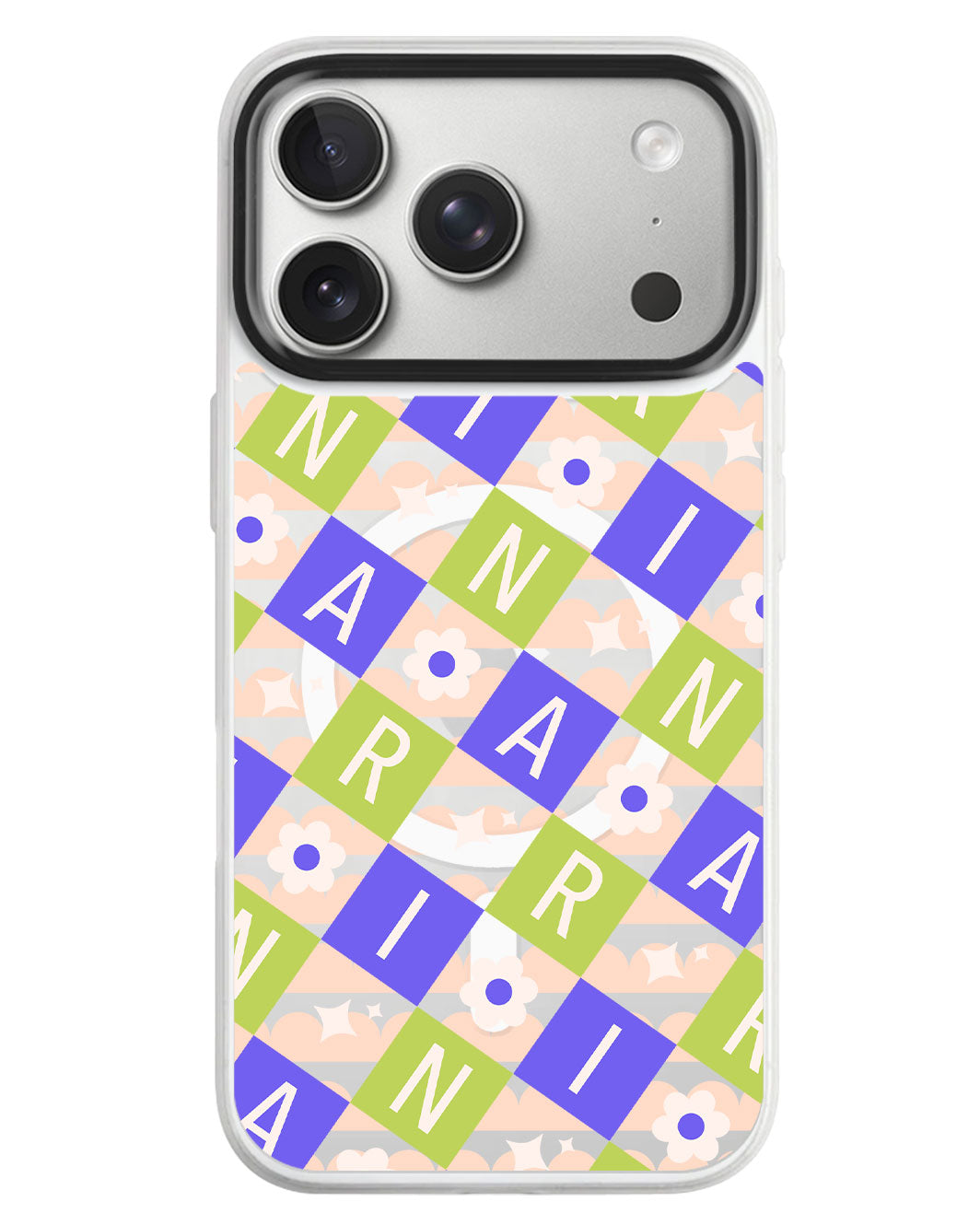 iPhone Rearguard MagSwap - Flower Grid Monogram 5.0