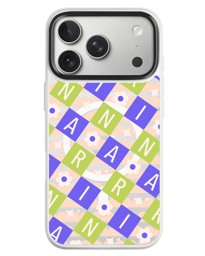 iPhone Rearguard MagSwap - Flower Grid Monogram 5.0