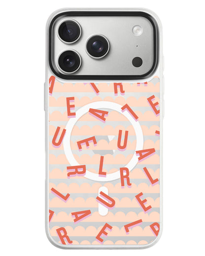 iPhone Rearguard MagSwap - Monogram 1.0 Coral