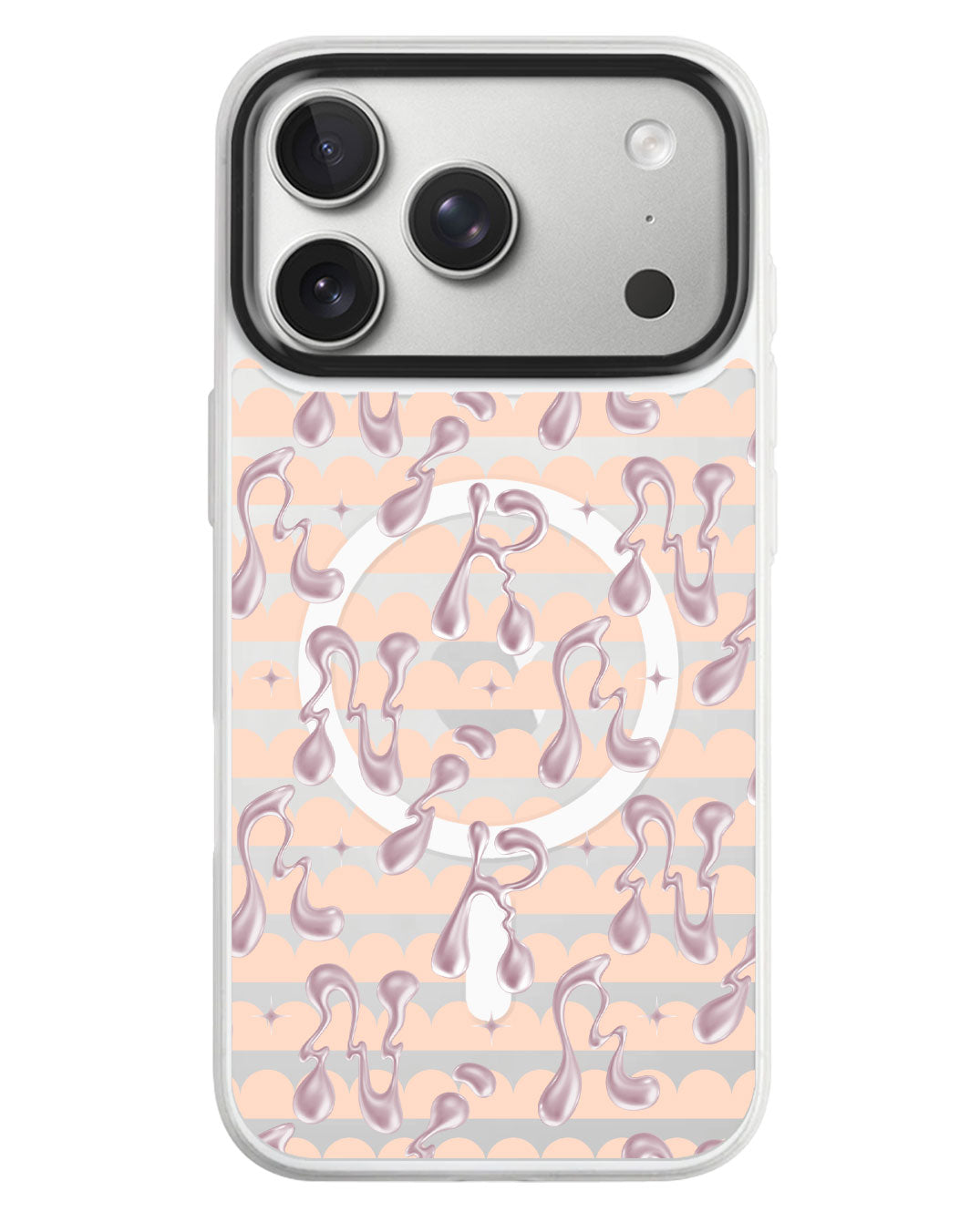iPhone Rearguard MagSwap - Pink Chrome Monogram 2.0