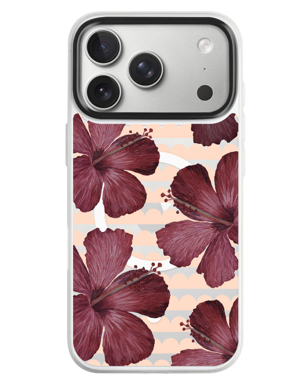 iPhone Rearguard MagSwap - Goth Hibiscus