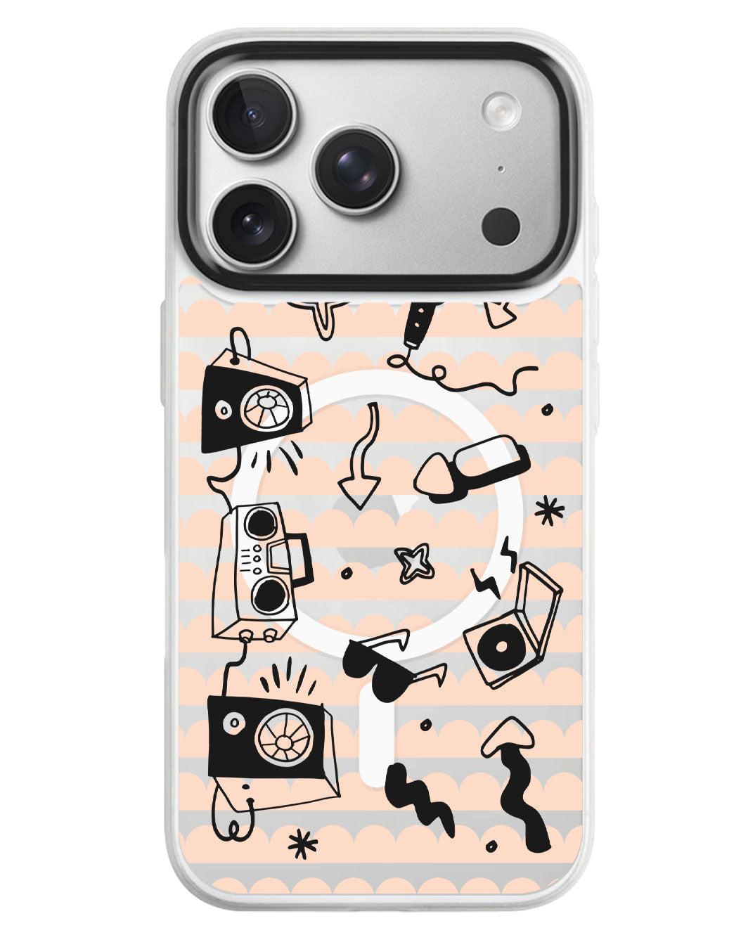 iPhone Rearguard MagSwap - Rock N Roll Black