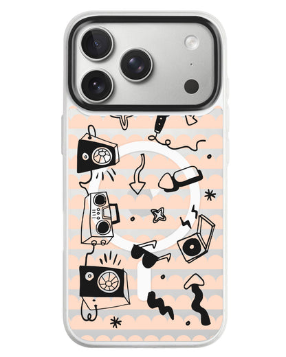 iPhone Rearguard MagSwap - Rock N Roll Black
