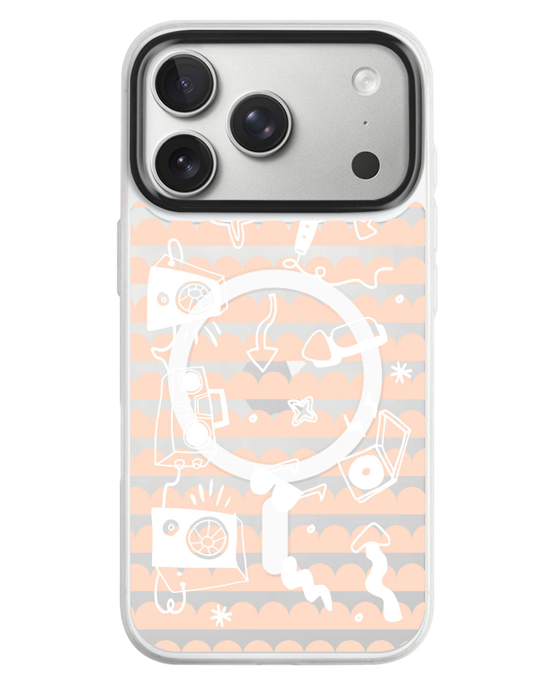 iPhone Rearguard MagSwap - Rock N Roll White