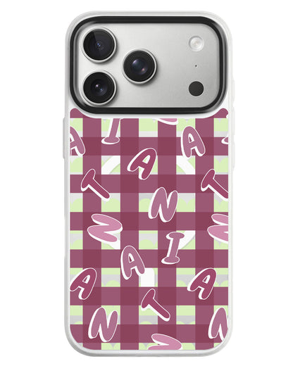 iPhone Rearguard MagSwap - Checkered Monogram 2.0