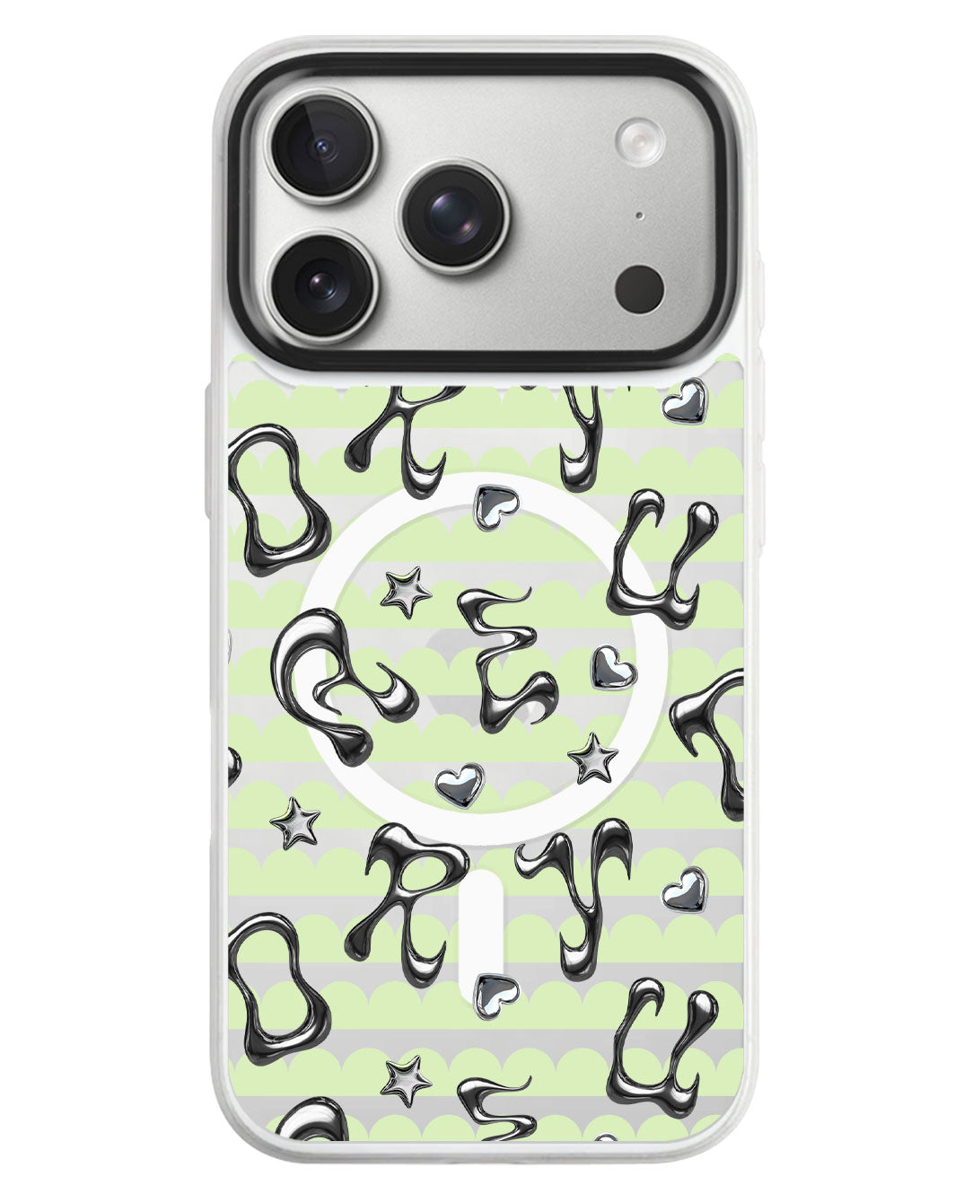 iPhone Rearguard MagSwap - Chrome Monogram 2.0