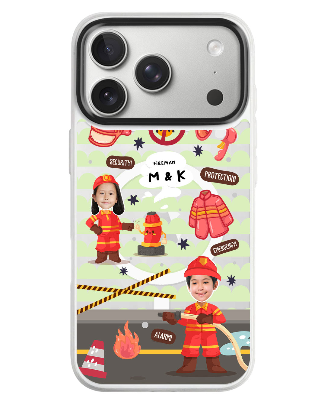 iPhone Rearguard MagSwap - Face Grid Dream Firefighter