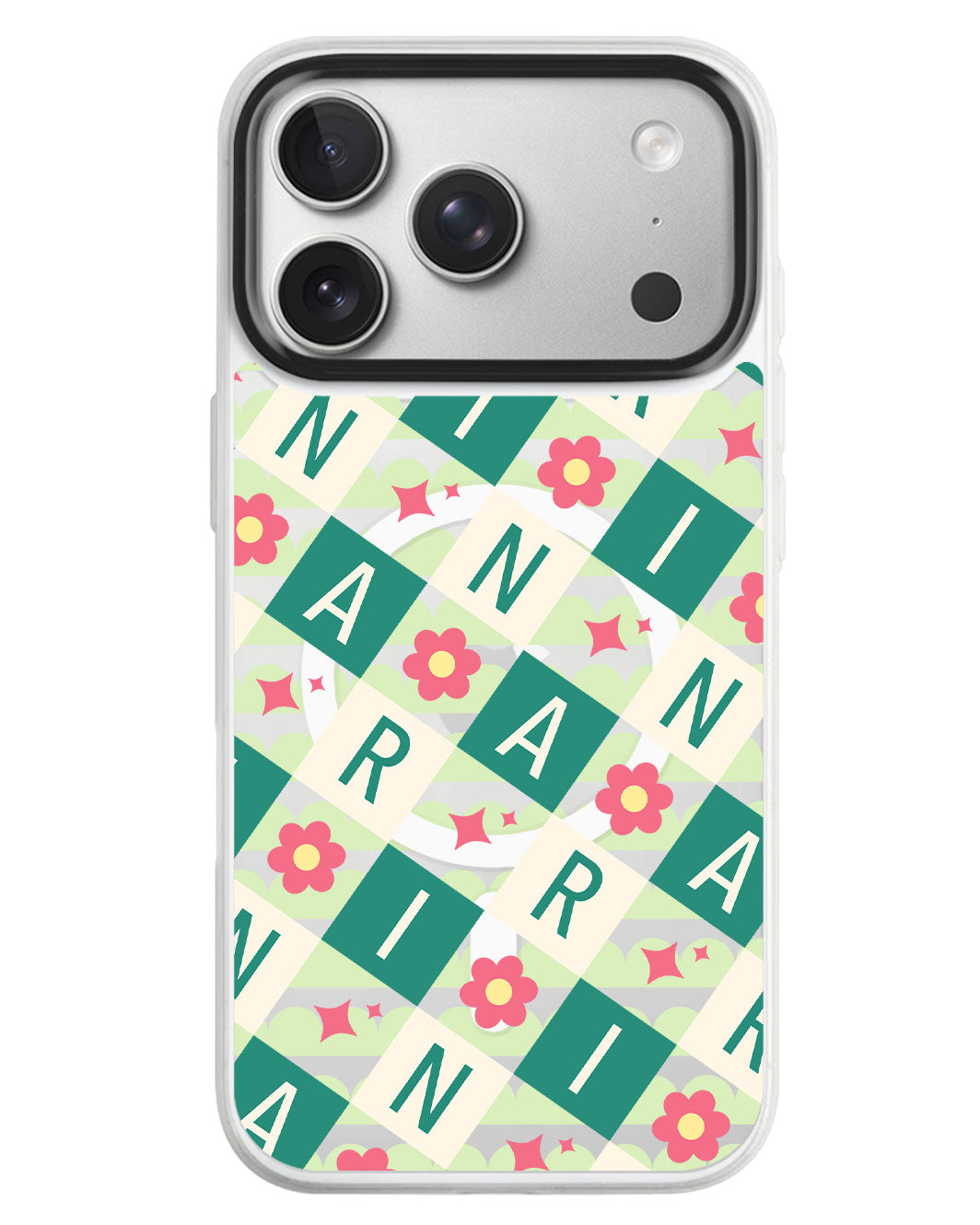 iPhone Rearguard MagSwap - Flower Grid Monogram 4.0