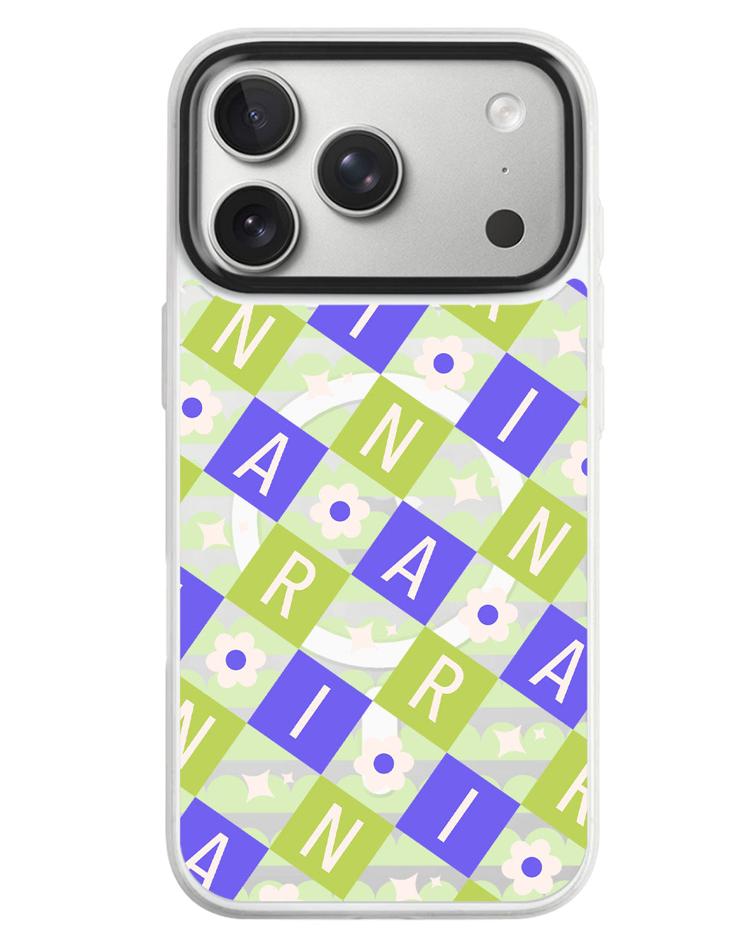 iPhone Rearguard MagSwap - Flower Grid Monogram 5.0