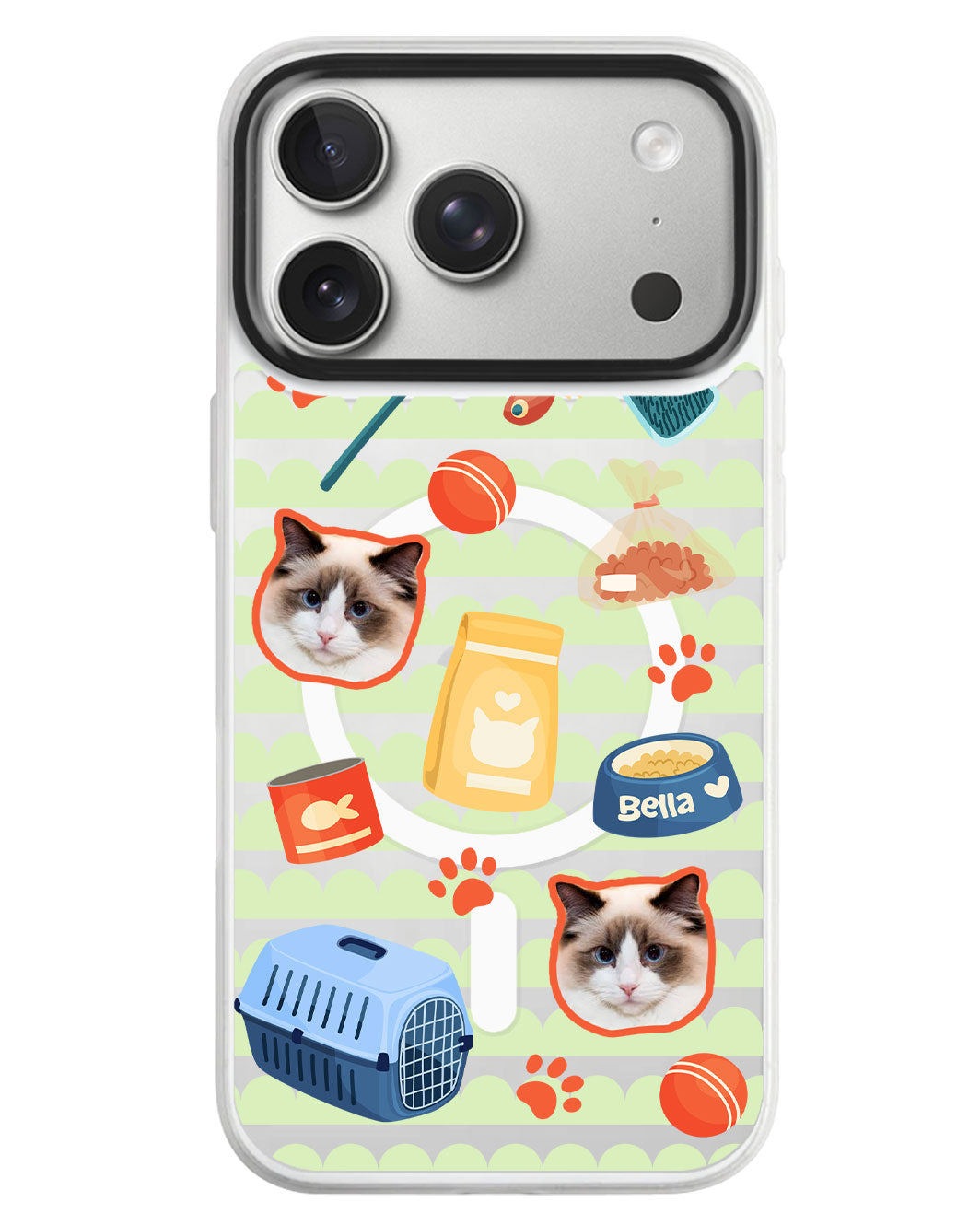 iPhone Rearguard MagSwap - Pet Grid Kitty Adventures