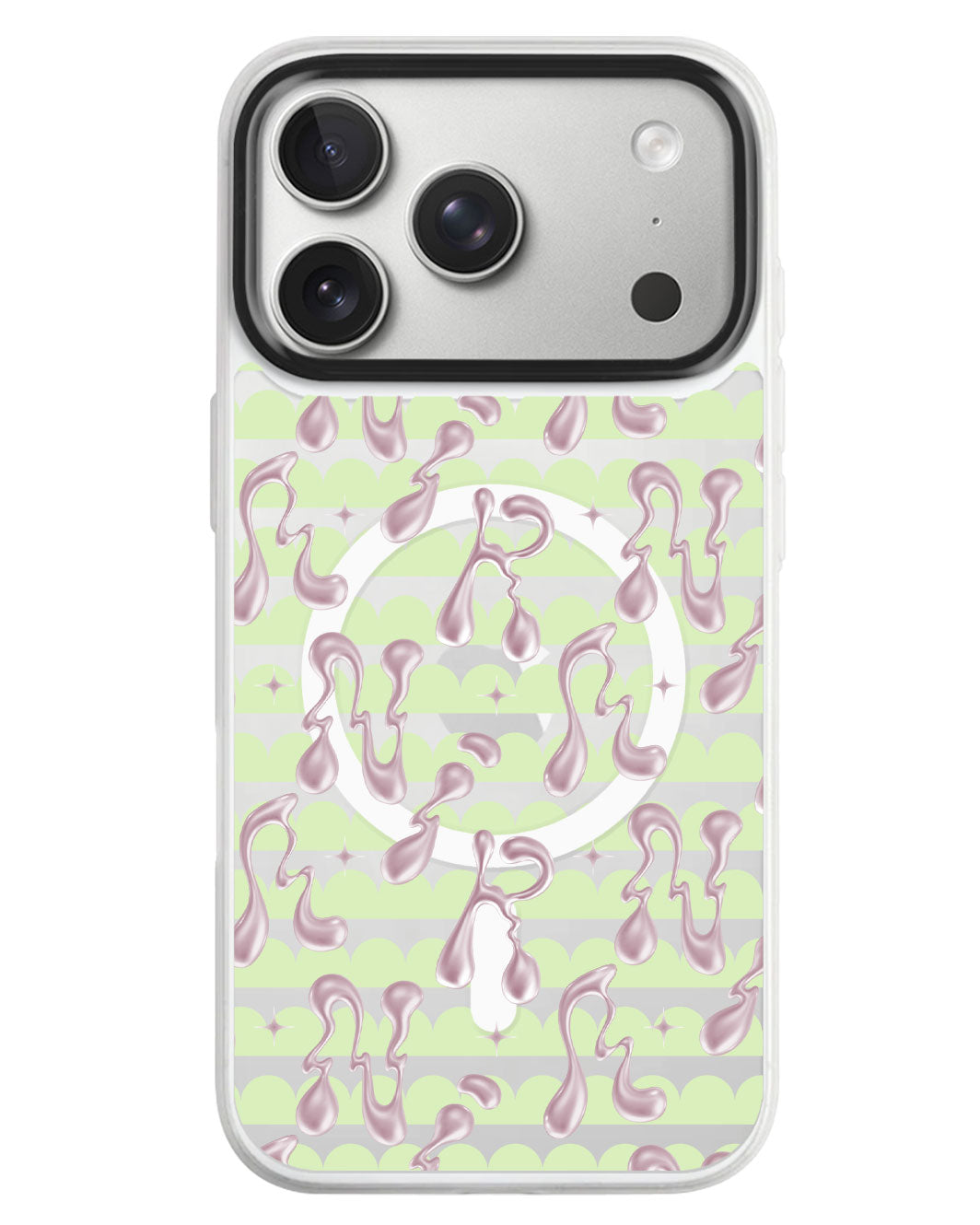 iPhone Rearguard MagSwap - Pink Chrome Monogram 2.0