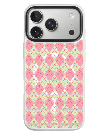 iPhone Rearguard MagSwap - Pink Argyle