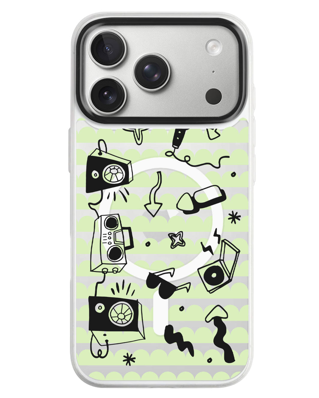 iPhone Rearguard MagSwap - Rock N Roll Black