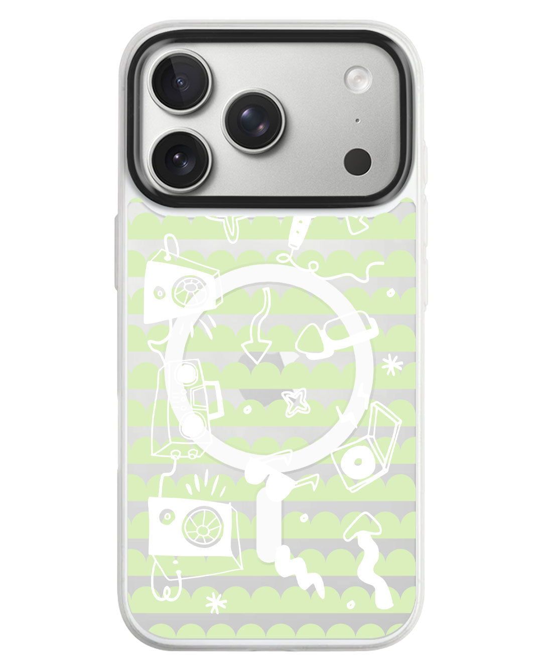 iPhone Rearguard MagSwap - Rock N Roll White