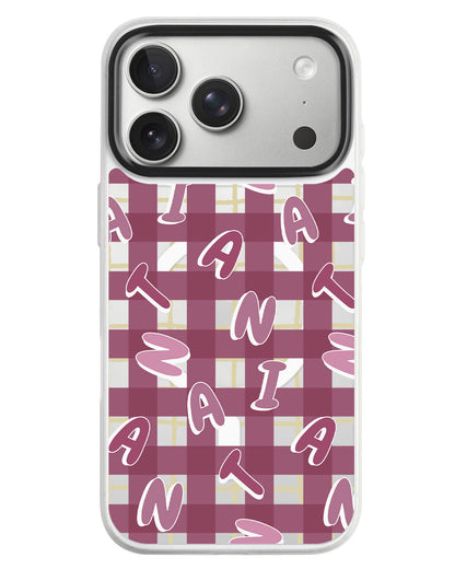 iPhone Rearguard MagSwap - Checkered Monogram 2.0