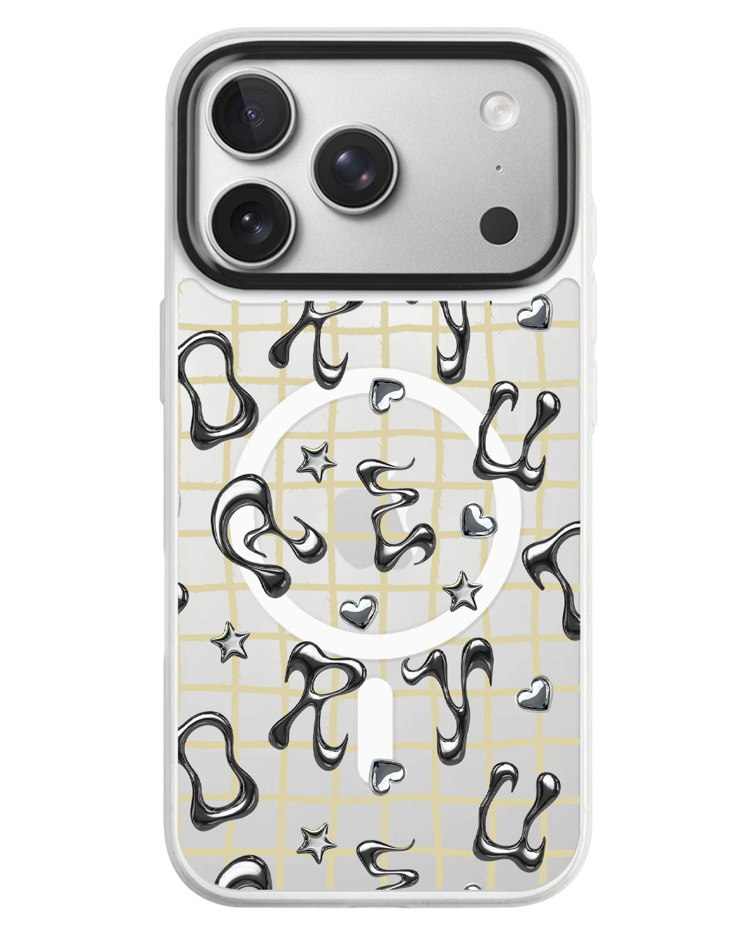 iPhone Rearguard MagSwap - Chrome Monogram 2.0