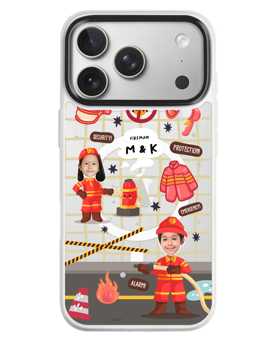 iPhone Rearguard MagSwap - Face Grid Dream Firefighter
