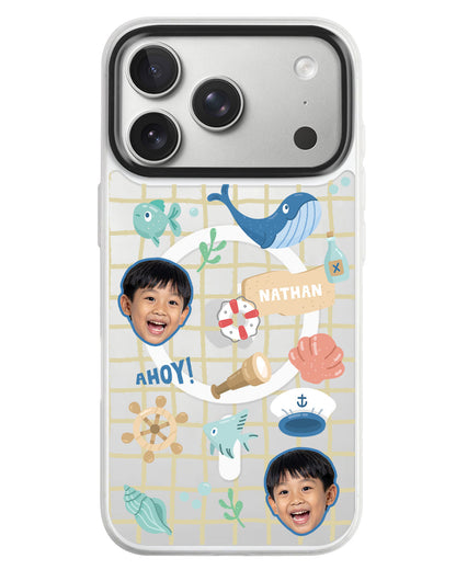 iPhone Rearguard MagSwap - Face Grid Sailor