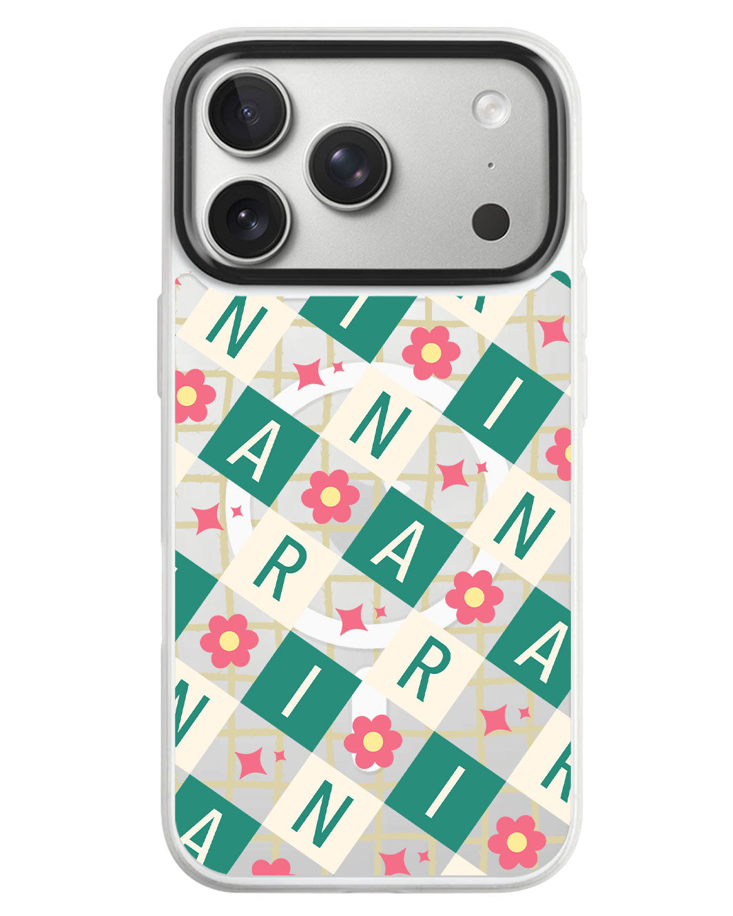iPhone Rearguard MagSwap - Flower Grid Monogram 4.0