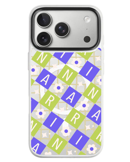 iPhone Rearguard MagSwap - Flower Grid Monogram 5.0