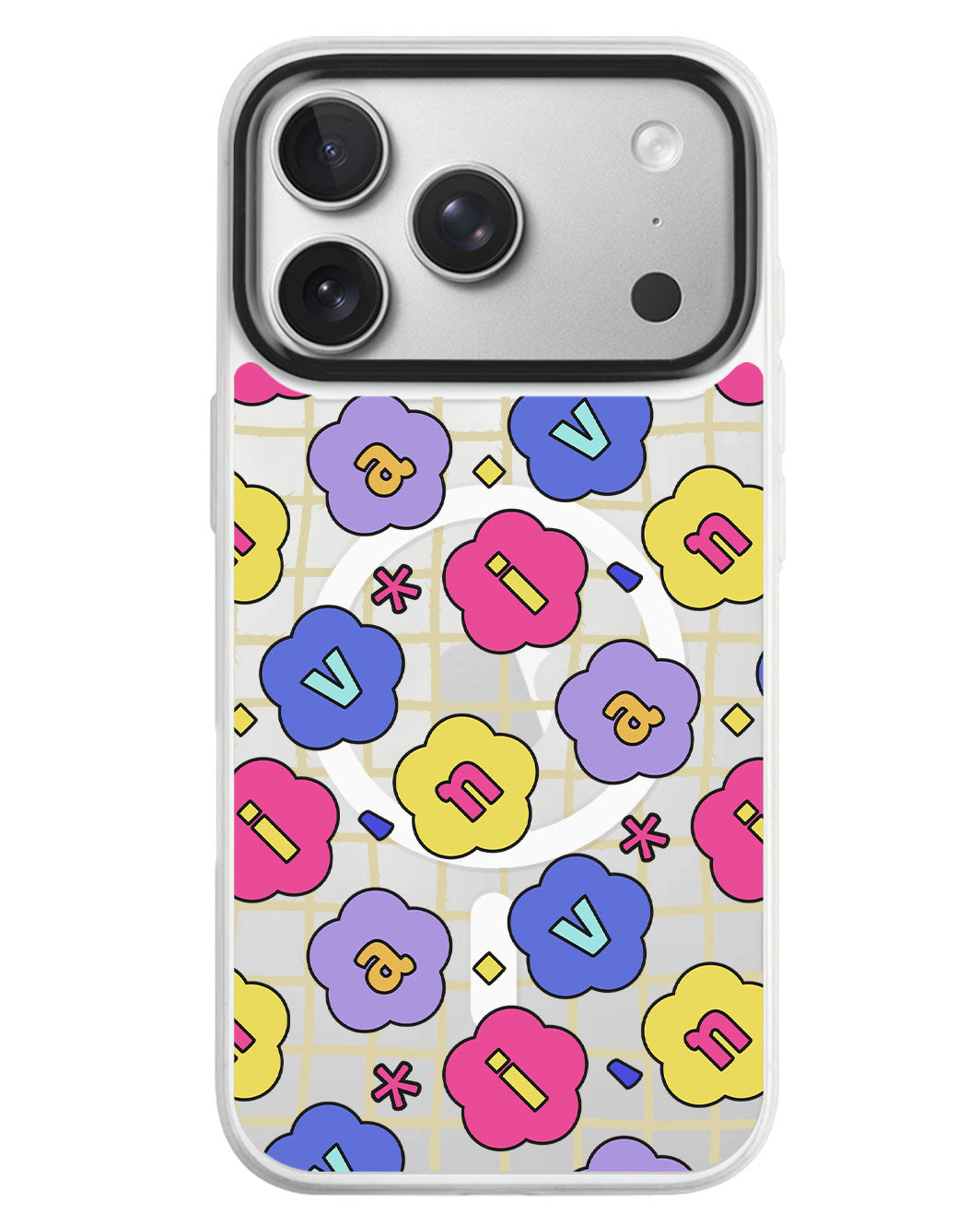 iPhone Rearguard MagSwap - Flower Petals Monogram 2.0