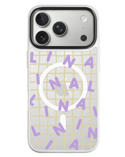 iPhone Rearguard MagSwap - Monogram 2.0 Ungu