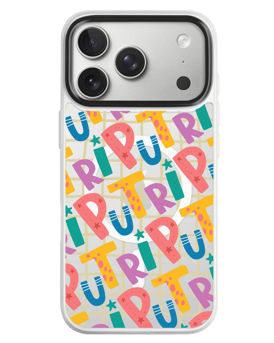 iPhone Rearguard MagSwap - Playful Monogram 4.0