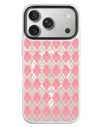 iPhone Rearguard MagSwap - Pink Argyle