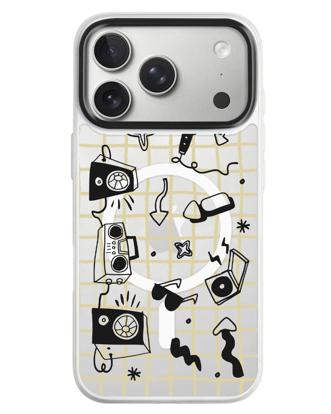 iPhone Rearguard MagSwap - Rock N Roll Black