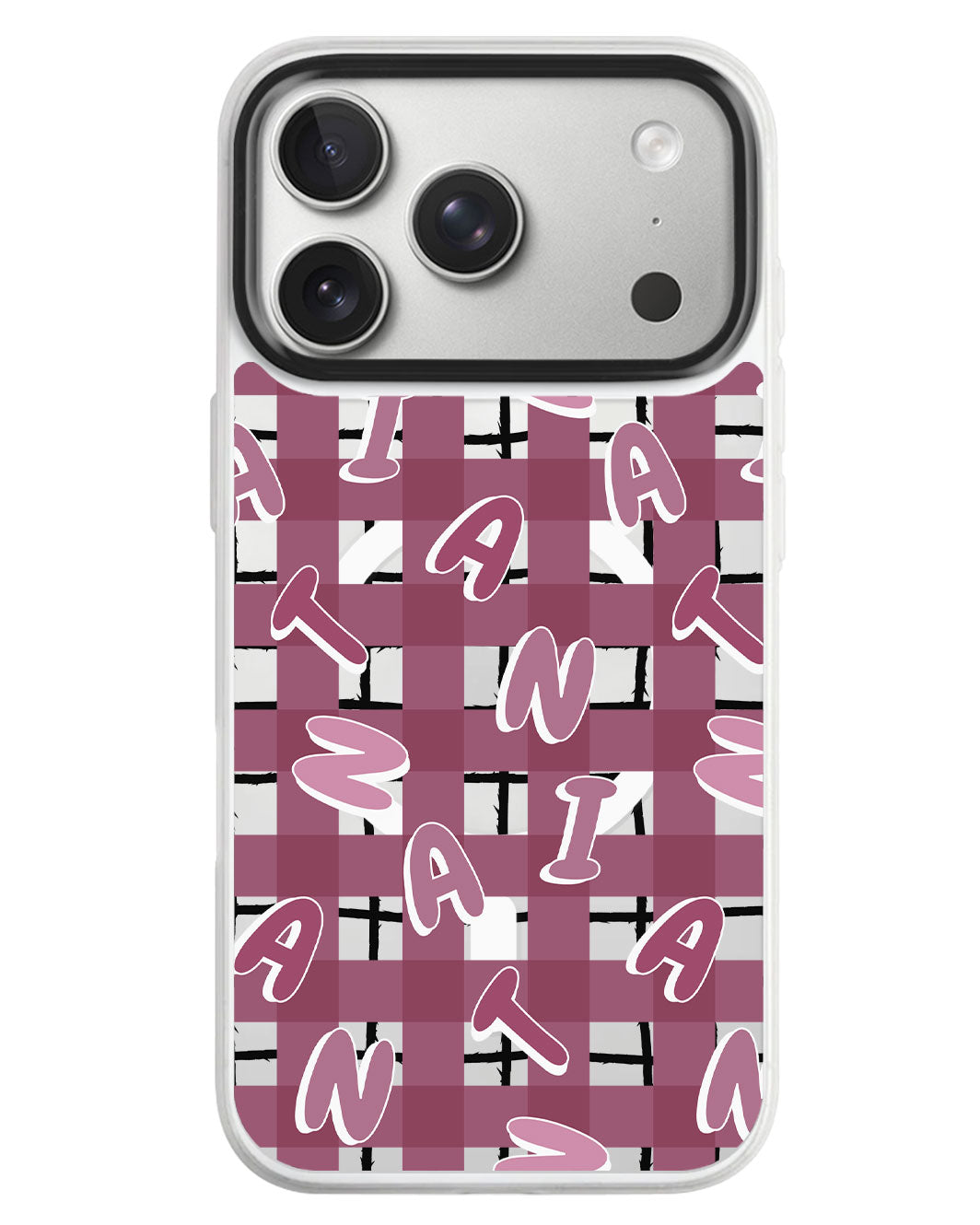 iPhone Rearguard MagSwap - Checkered Monogram 2.0