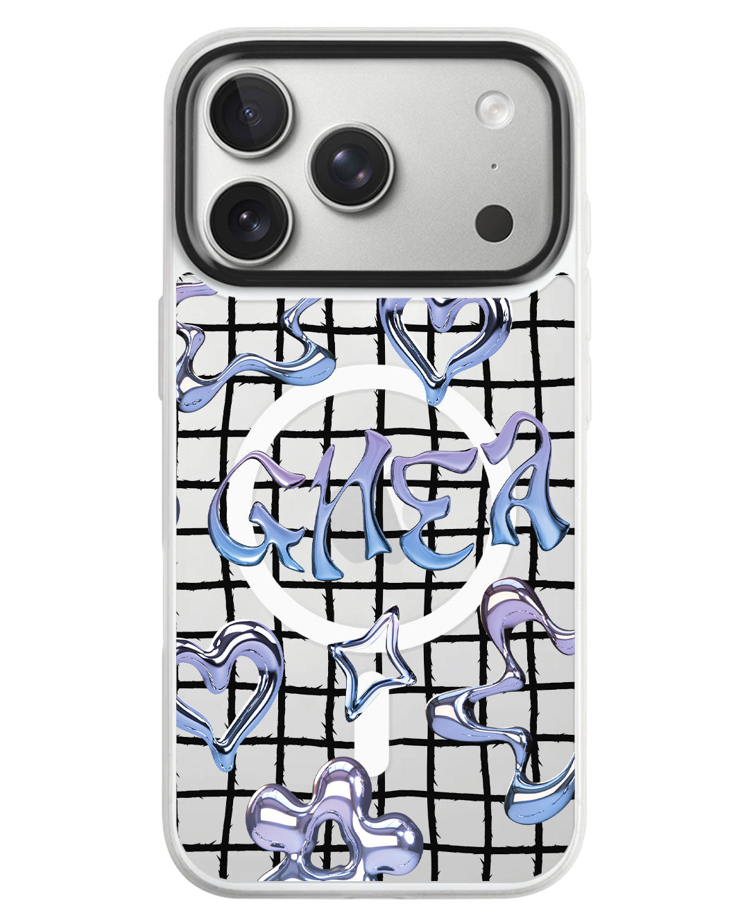 iPhone Rearguard MagSwap - Chrome Monogram 1.0