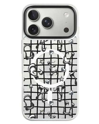 iPhone Rearguard MagSwap - Chrome Monogram 2.0