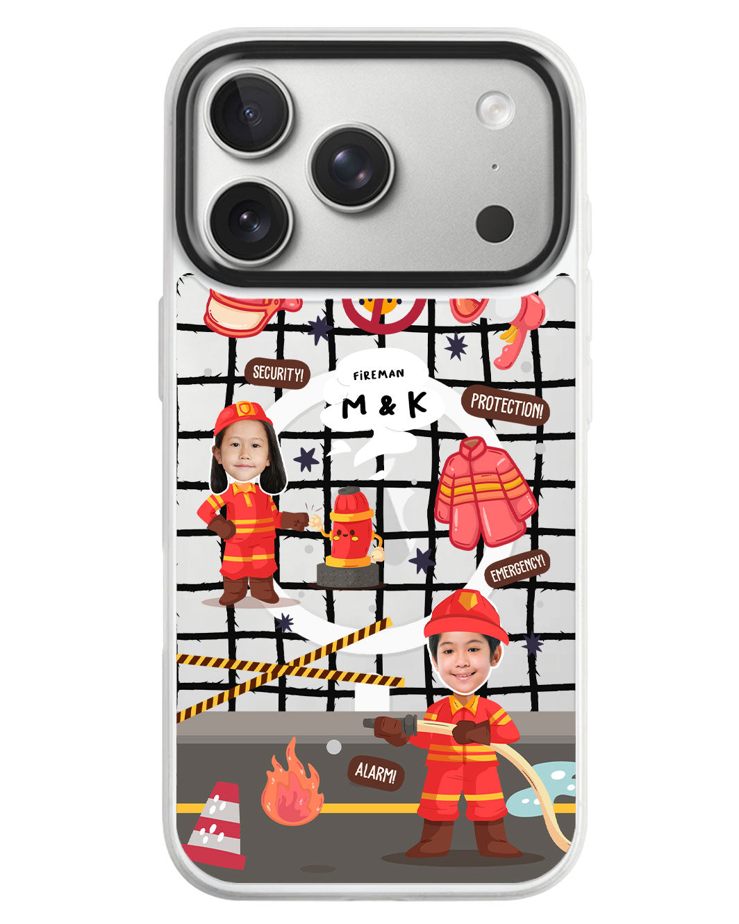 iPhone Rearguard MagSwap - Face Grid Dream Firefighter
