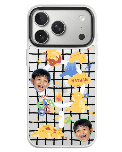 iPhone Rearguard MagSwap - Face Grid Little Dragon