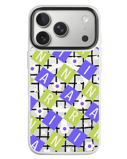 iPhone Rearguard MagSwap - Flower Grid Monogram 5.0