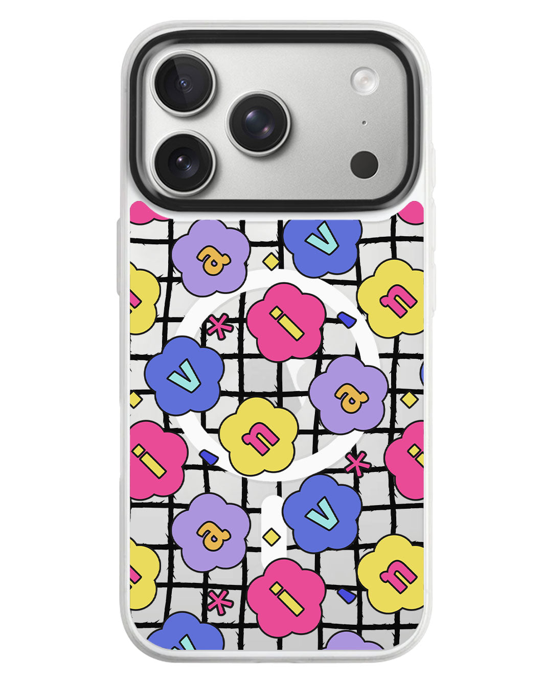 iPhone Rearguard MagSwap - Flower Petals Monogram 2.0